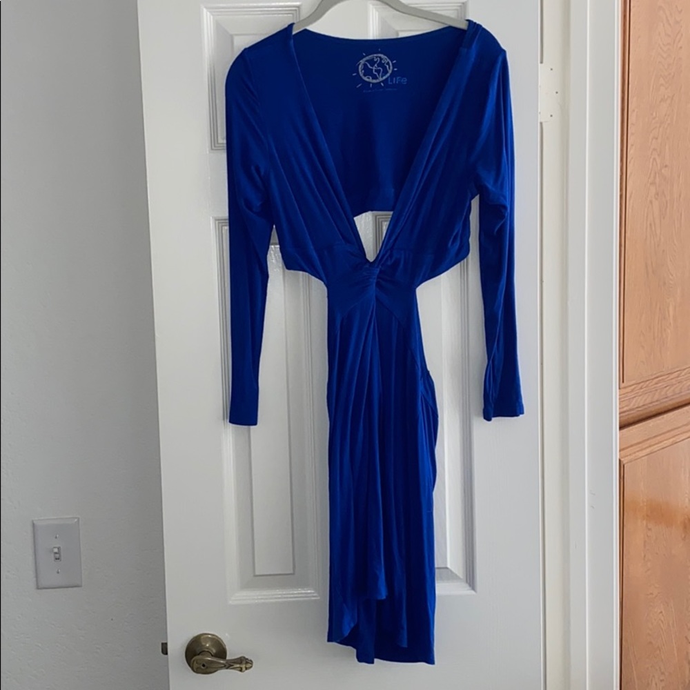 Blue Life Cutout Dress - Picture 4 of 5